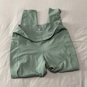 Womens olive green leggings